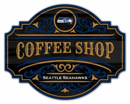 Classic Impressions Seattle Seahawks NFL Coffee Tavern Sign Perspective: front