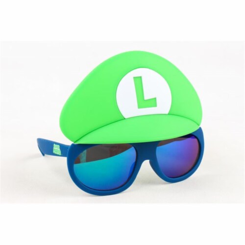 Sunstaches Luigi Kids Lil, Blue & Green Perspective: front