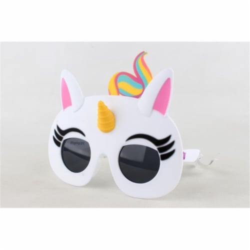 Sunstaches Fingerlings Unicorn, White & Pink Perspective: front