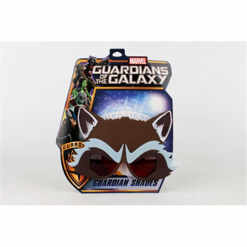 Sunstaches Rocket & Guardians Of The Galaxy Novelty Sunglasses Costume Perspective: front
