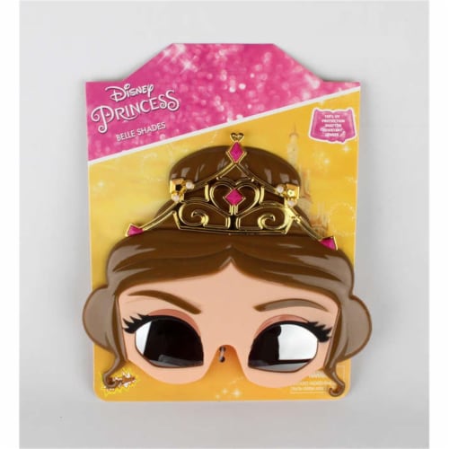 Sunstaches Disney Princess Belle Costume Sunglasses Party Girls Beauty & Beast Costume Perspective: front