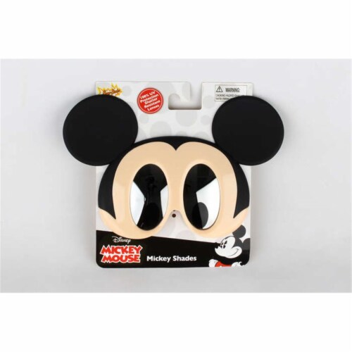Sunstaches Mickey Mouse Face Novelty Sunglasses Costume Perspective: front