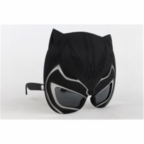 Sunstaches  Black Panther Glasses Perspective: front