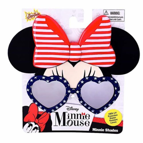 Sunstaches SG3085 Minnie Cosplay, Red, White & Blue Perspective: front