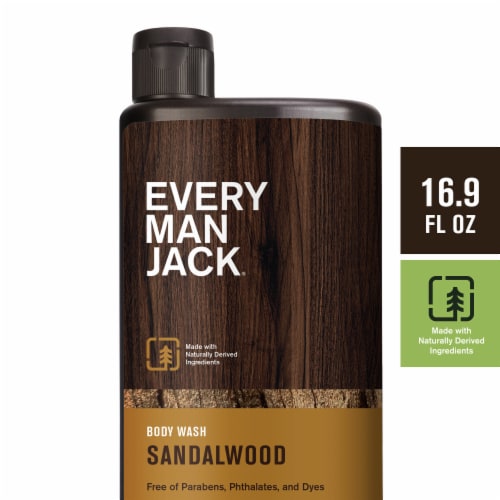 Every Man Jack® Sandalwood Hydrating Men’s Body Wash for All Skin Types