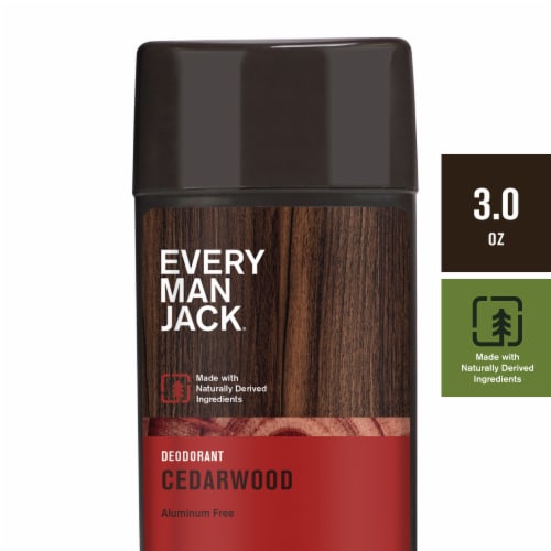Every Man Jack® Cedarwood Men’s Aluminum Free Natural Deodorant Perspective: front