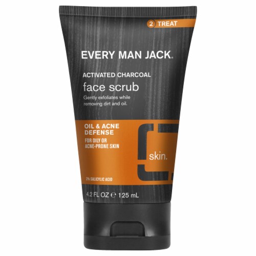Every Man Jack Charcoal Face Scrub Perspective: front