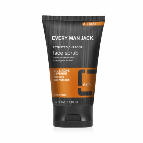 Every Man Jack® Activated Charcoal Face Scrub Perspective: front