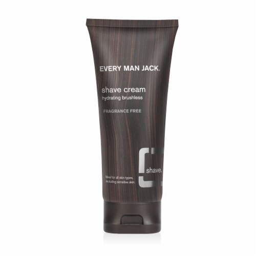 Every Man Jack Fragrance Free Shave Cream Perspective: front