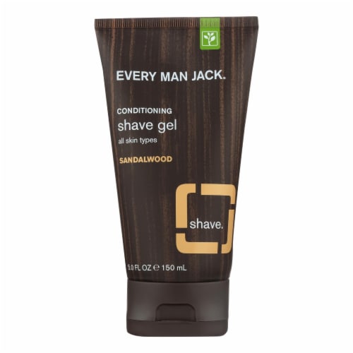 Every Man Jack Sandalwood Shave Gel Perspective: front