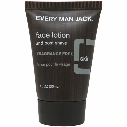Every Man Jack Fragrance Free Face Lotion and Post-Shave Perspective: front