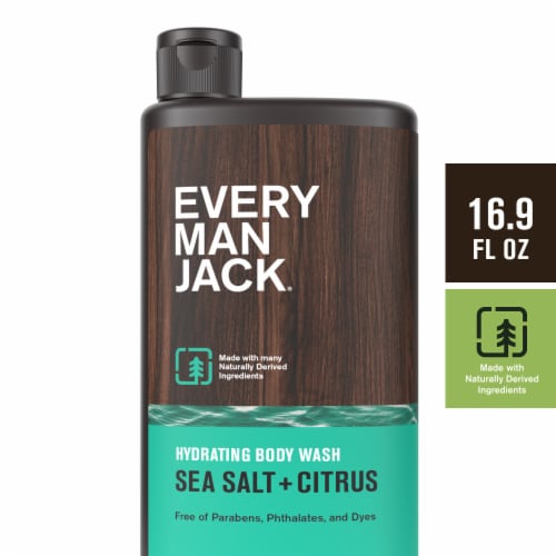 Every Man Jack® Sea Salt Hydrating Men's Body Wash for All Skin Types Perspective: front