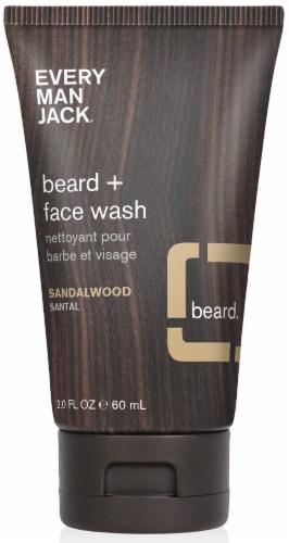 Every Man Jack Sandalwood Beard & Face Wash Perspective: front