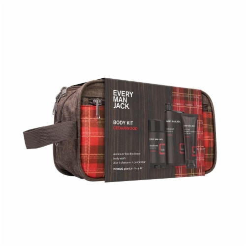 Every Man Jack Cedarwood Body Kit Perspective: front