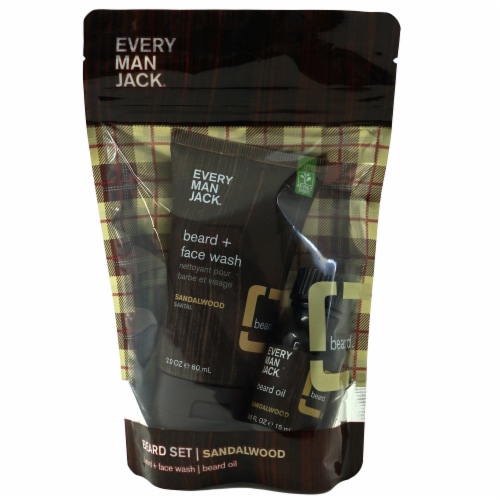 Every Man Jack Beard Trial & Travel Pouch Kit Perspective: front