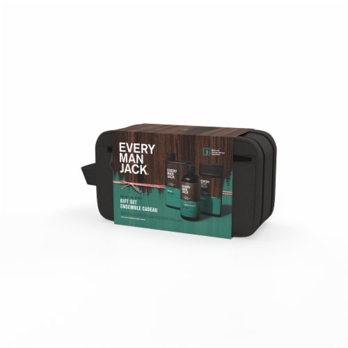 Every Man Jack Sea Salt Men's Grooming Gift Set Perspective: front