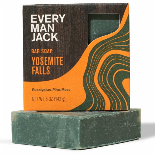 Every Man Jack Mens Cold Plunge Bar Soap, Yosemite Falls Perspective: front