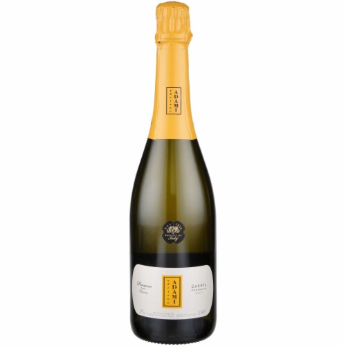 Adami Brut Garbel Glera Prosecco Italian Sparkling Wine Perspective: front