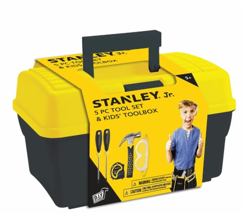 Stanley 5 Piece Tool Set & Toolbox | Tools for Kids, 1 - Fred Meyer