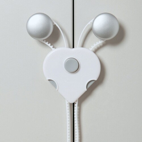 Dreambaby White Plastic Cabinet Flex Lock 2 pk