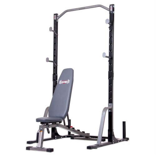 Body Champ PBC530 Power Rack System with Olympic Weight Plate Storage and Bench 1 Piece Ralphs