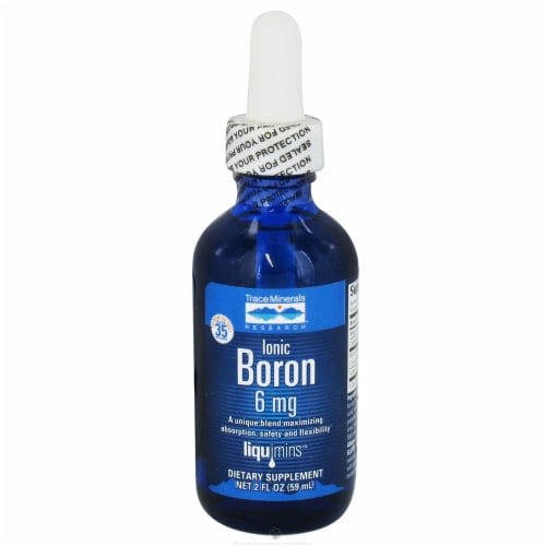 Trace Minerals Research Liquid Ionic Boron 6 mg Perspective: front