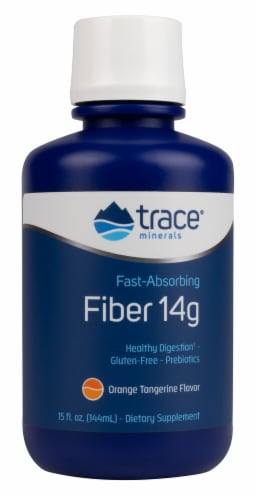 Trace Minerals Research  Fiber 14g   Orange Tangerine Perspective: front