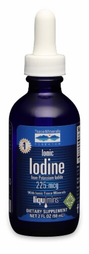 Trace Minerals Ionic Iodine 225mcg Liquid Perspective: front