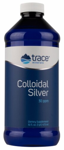Trace Minerals Research  Colloidal Silver 30 ppm Perspective: front