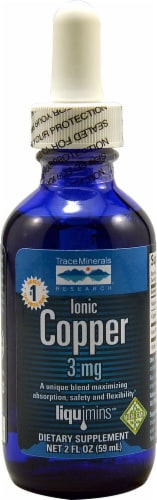 Trace Minerals Research  Ionic Copper Dietary Supplement Perspective: front