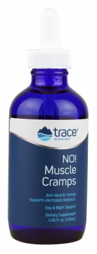 Trace Minerals Research  NO! Muscle Cramps Dietary Supplement Perspective: front