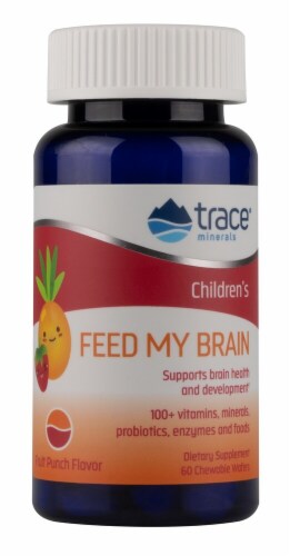 Trace Minerals Research  Feed My Brain for Children   Fruit Punch Perspective: front