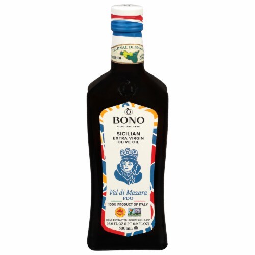 Bono Val Di Mazara Sicilian Extra Virgin Olive Oil Perspective: front