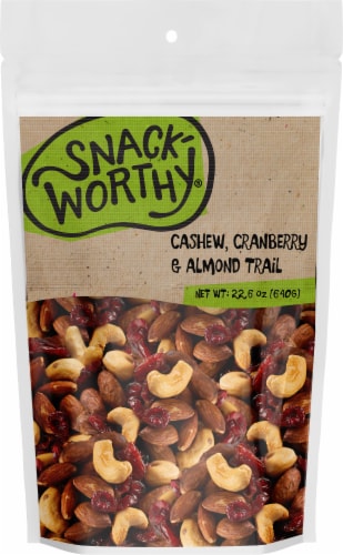 Snackworthy Cranberry & Almond Trail Trail Mix Perspective: front