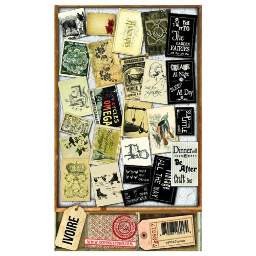 Architextures Salvage Ephemera - Ivoire (25pc) Perspective: front