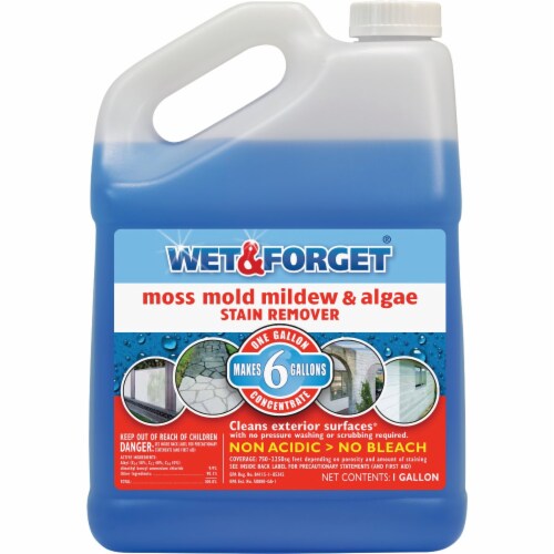 Wet & Forget 1 Gal. Liquid Concentrate Moss, Mold, Mildew, & Algae Stain Remover Perspective: front