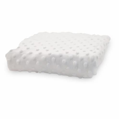 Rumble Tuff CV-CT-200-WH Standard Minky Dot Changing Pad Cover - White Perspective: front