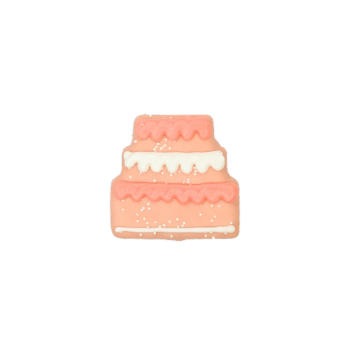 Wufers Cake Dog Treat - Pink Perspective: front