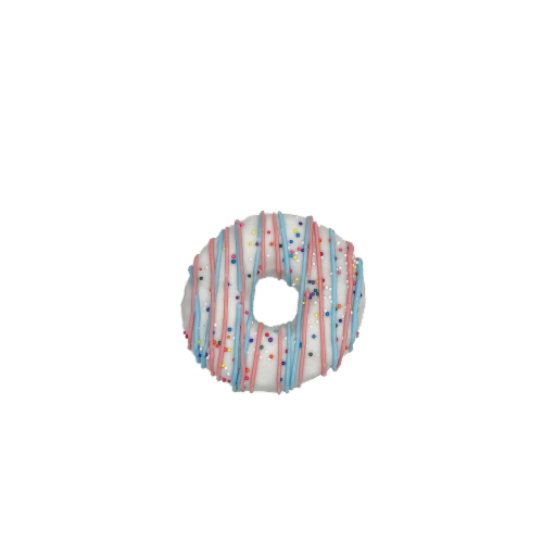 Wufers Birthday Donut Dog Treat Perspective: front