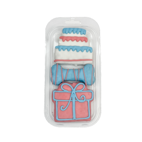 Wufer Birthday Prepackaged Pawty Treat Perspective: front