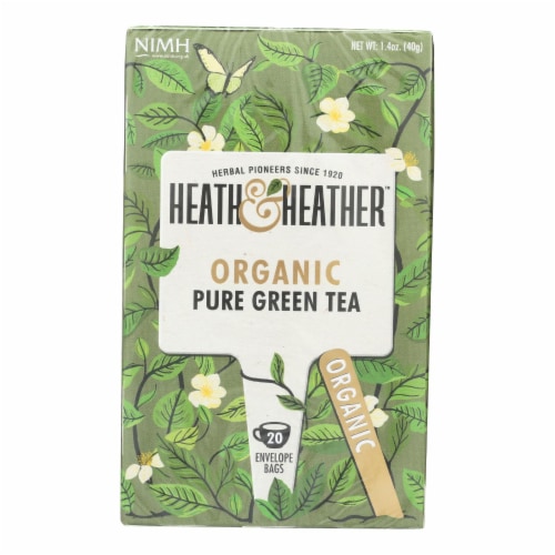 Heath & Heather - Tea Pure Green Tea - Case of 6-20 CT Perspective: front