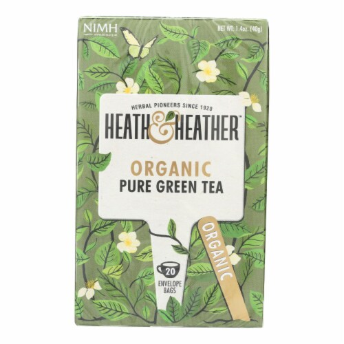 Heath & Heather - Tea Pure Green Tea - Case of 6-20 CT Perspective: front