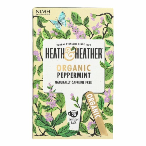 Heath & Heather - Tea Peppermint Herbal - Case of 6 - 20 CT Perspective: front