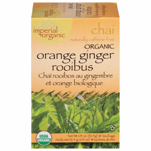 Uncle Lee's Imperial Organic Chai Tea Orange Ginger Rooibus Perspective: front