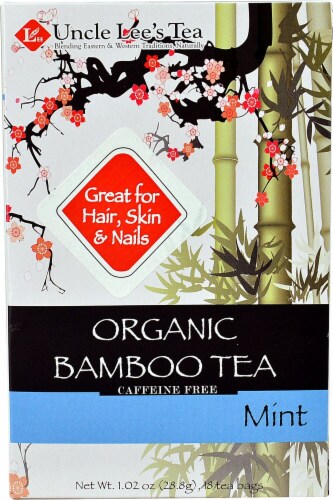 Uncle Lee's  Organic Bamboo Tea   Mint Perspective: front