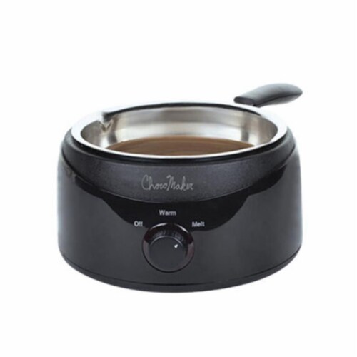 ChocoMaker 9830-CM 9 x 6.5 x 11.5 in. Stainless Steel Candy Melter, Black Perspective: front