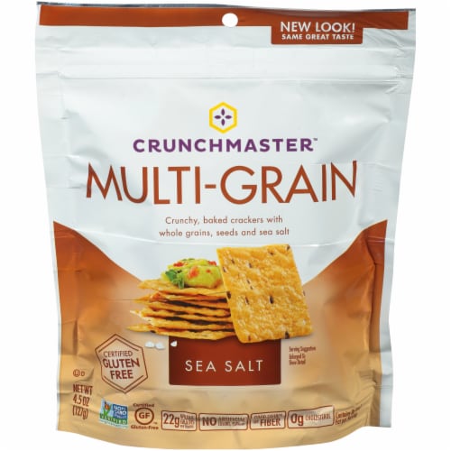 Crunchmaster™ Sea Salt Multi-Grain Crackers Perspective: front