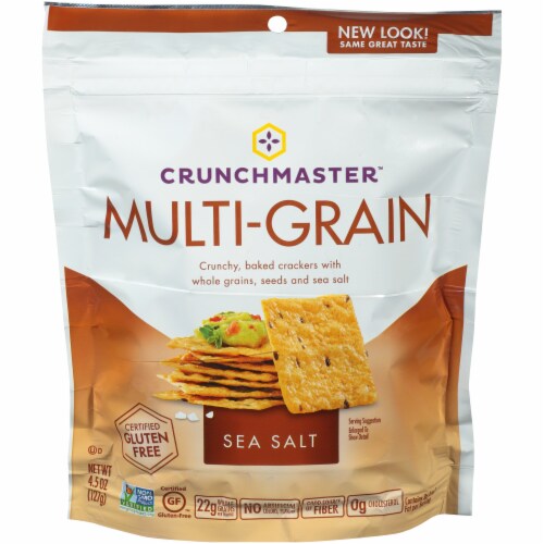 Crunchmaster™ Sea Salt Multi-Grain Crackers Perspective: front