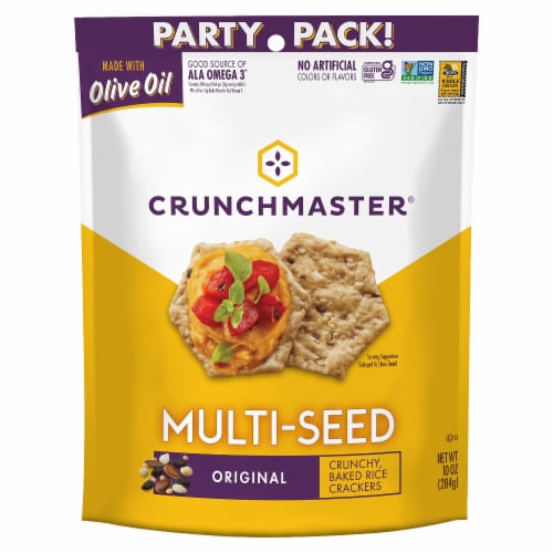 Crunchmaster® Original Mult-Seed Crackers Party Pack Perspective: front