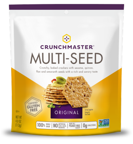 Crunchmaster® Multi-Seed Original Baked Rice Crackers Perspective: front